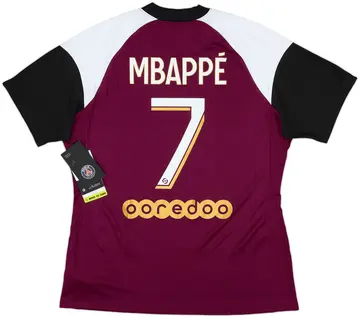 2020-21 Paris Saint-Germain Third Shirt Mbappe #7 (Women's L)