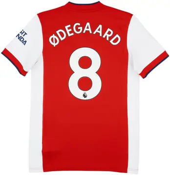2021-22 Arsenal Home Shirt Odegaard #8 - 10/10 - (S)