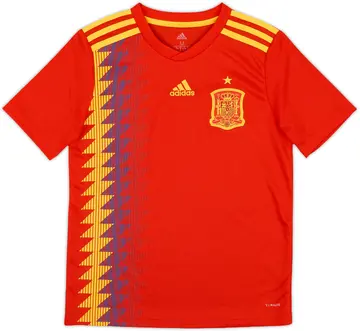 2018-19 Spain Home Shirt - 10/10 - (M.Boys)