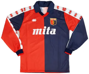 1989-90 Genoa Home L/S Shirt - 10/10 - (M)