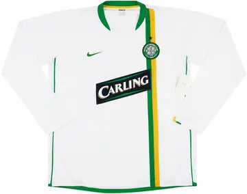2006-08 Celtic Player Issue Away L/S Shirt (XL)