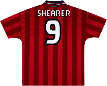 1997-99 England Away Shirt Shearer #9 (XL)
