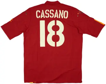 2004-05 Roma Home Shirt Cassano #18 (XXL)