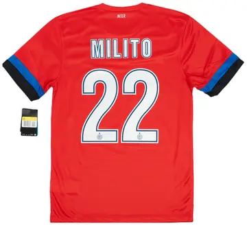 2012-13 Inter Milan Away Shirt Milito #22 (S)