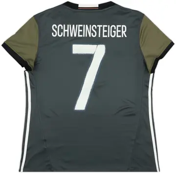 2015-17 Germany Away Shirt Schweinsteiger #7 - 10/10 - (Women's XXL)