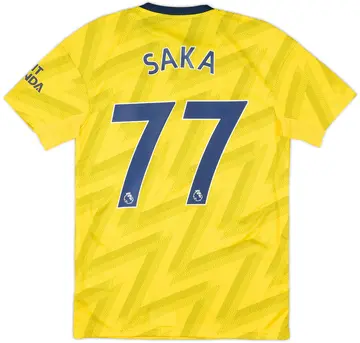 2019-20 Arsenal Away Shirt Saka #77 (S)