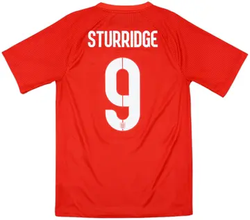 2014-15 England Away Shirt Sturridge #9 - 10/10 - (S)