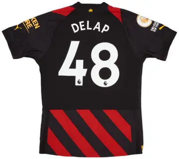 2022-23 Manchester City Match Issue Away Shirt Delap #48 - As New - (L)