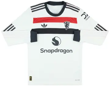 2024-25 Manchester United Player Issue Third L/S Shirt - As New - (S)