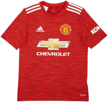 2020-21 Manchester United Home Shirt - 10/10 - (L.Boys)